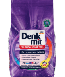 Порошок для стирки 1.35 кг 20 стирок Denkmit Colorwaschmittel - Анти-пятна 